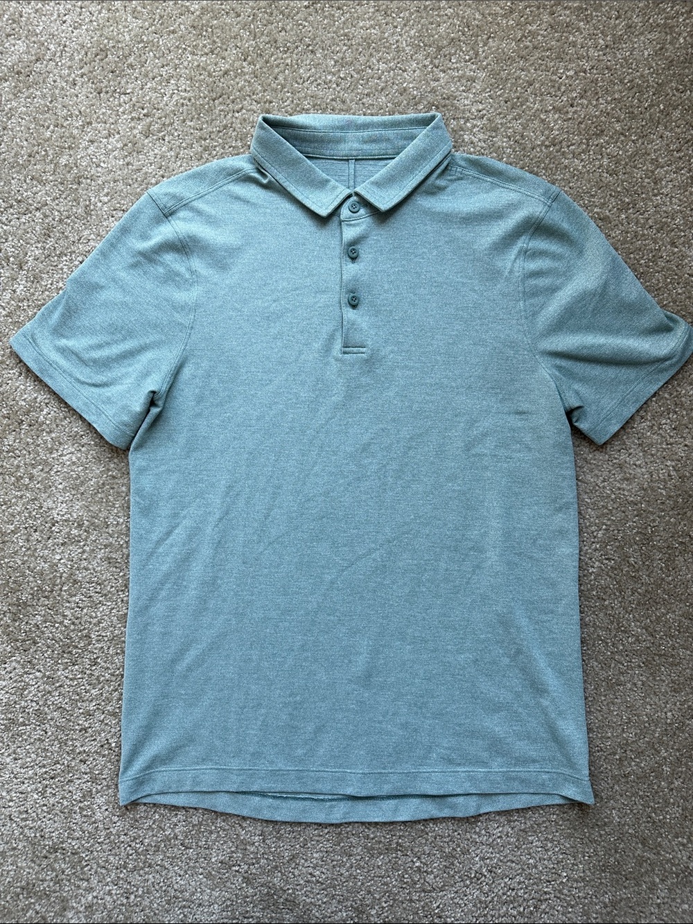 Lululemon Men's Evolution Short-Sleeve Polo - Pique | Light Teal | M